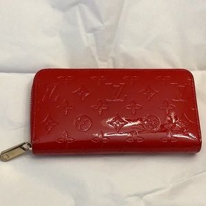 Louis Vuitton Red Vernis Wallet